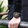 Reloj Curren Original Cuero Cronografo M8291 Negro - Cafe - Azul